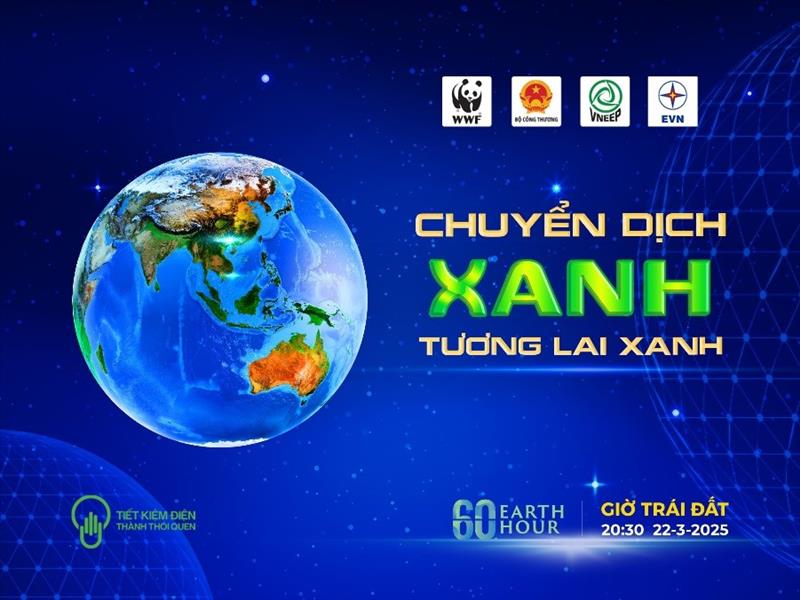	EVN VÀ CÁC ĐƠN VỊ TÍCH CỰC HƯỞNG ỨNG  CHIẾN DỊCH GIỜ TRÁI ĐẤT 2025